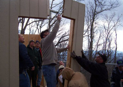 Crew with observers and SIP panels are put in place.